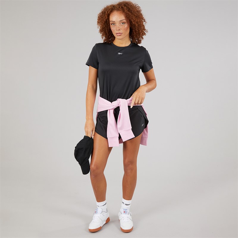 Reebok Womens Lux Speed Running Shorts Black