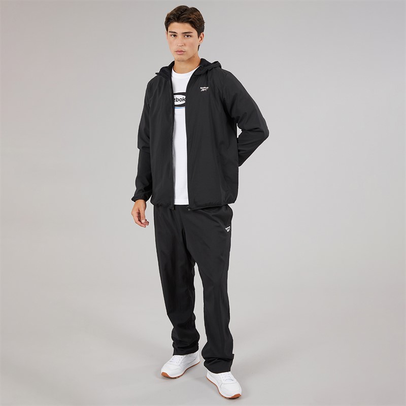 Reebok Mens ID Train Woven Open Hem Joggers Black