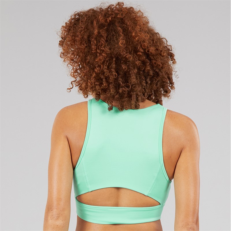 Reebok Womens ID Train High Support Sports Bra Top Ai Aqua