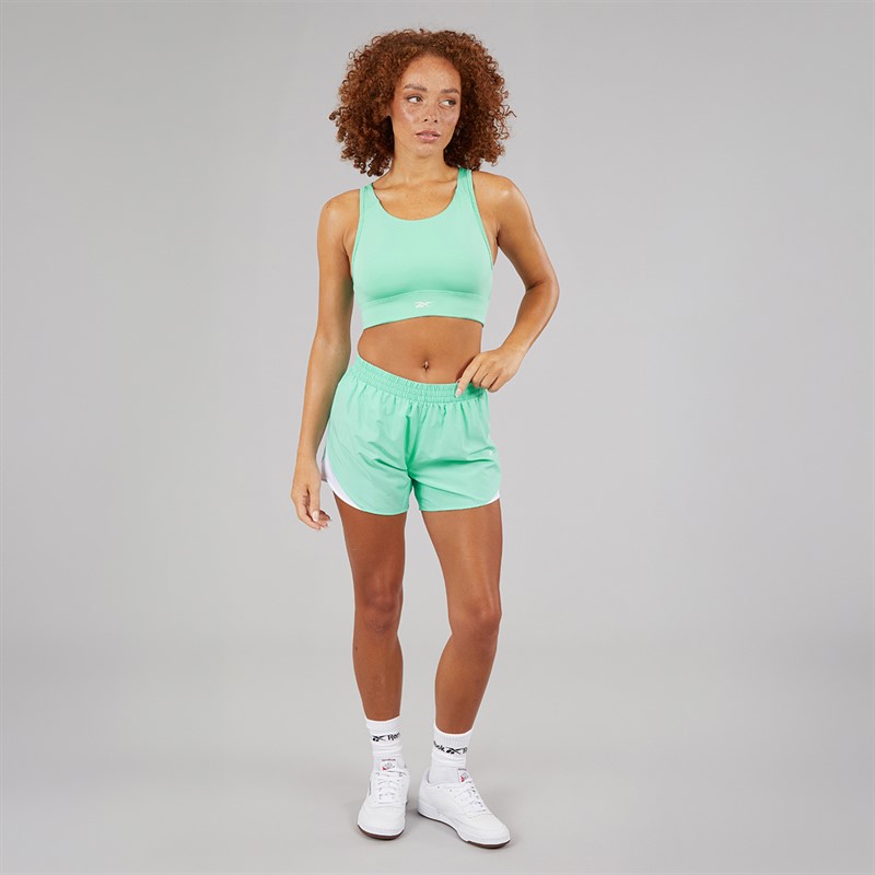 Reebok Womens ID Train High Support Sports Bra Top Ai Aqua