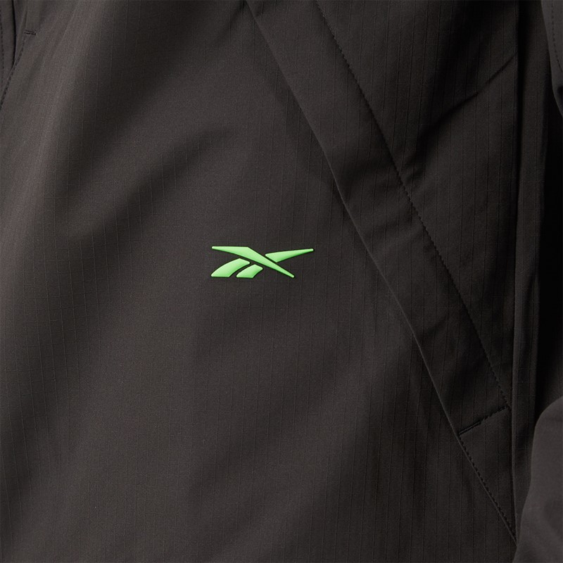 Reebok Mens RBK Lab Tech Water Resistant Jacket Washed Black