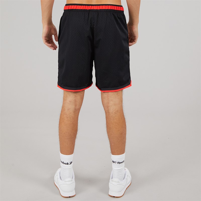 Reebok Mens Reebok Basketball 7 Inch Transition Shorts Black/Energy Red
