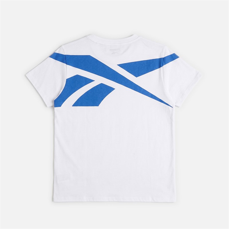 Reebok Junior Boys Vector Logo T-Shirt White