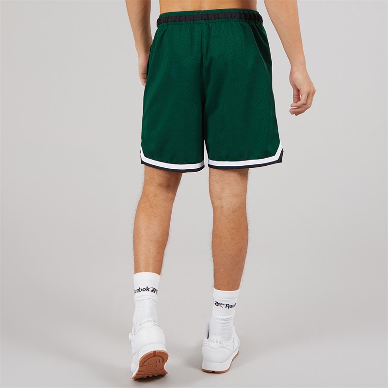 Reebok Mens Basketball 7 Inch Transition Shorts Collegiate Green