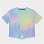 Reebok Girls Tie Dye Crop T-Shirt Multi