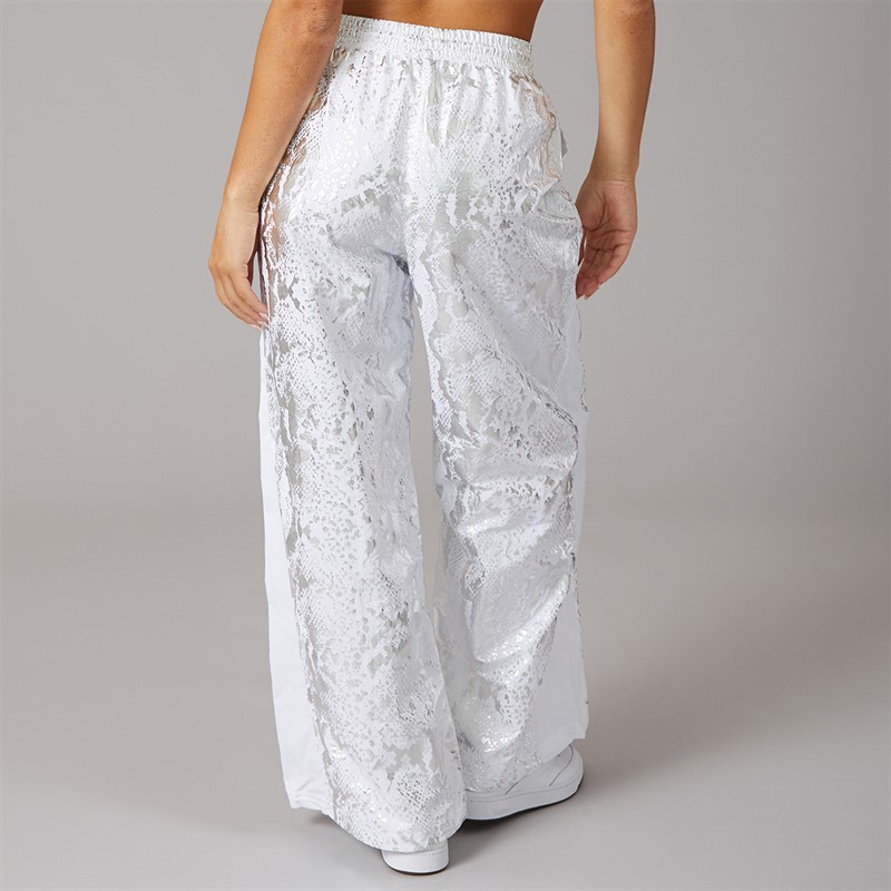 Reebok Womens Wide Leg Warm Up Pants White