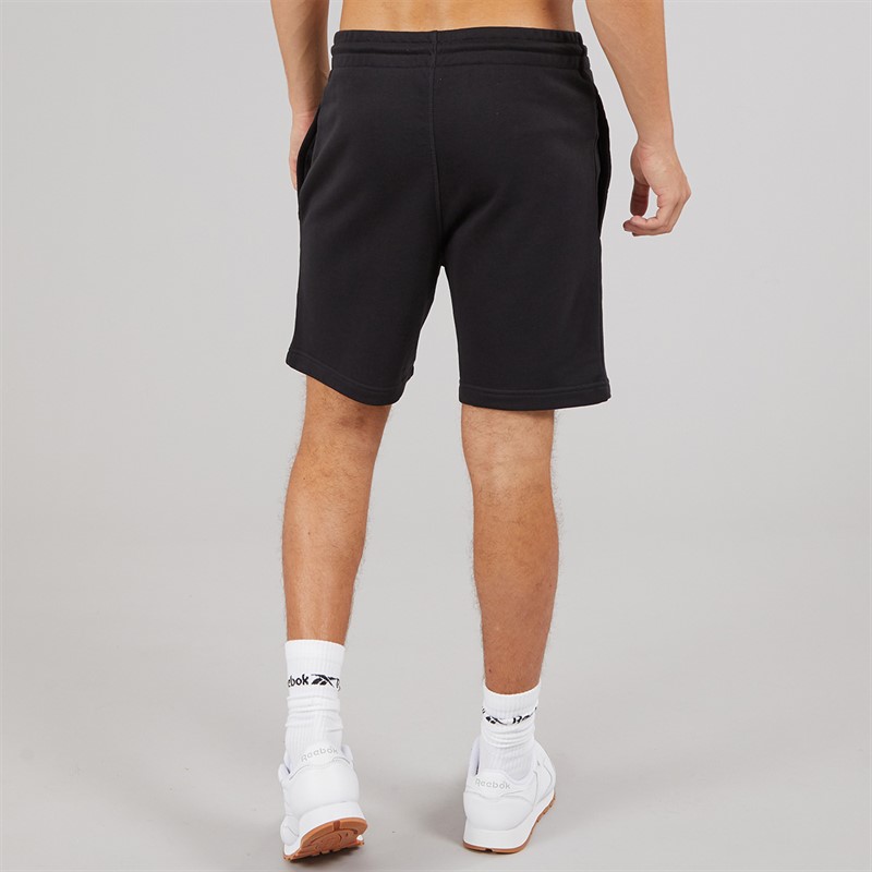 Reebok Mens Reebok Identity Small Logo Shorts Black/White/Vector Red
