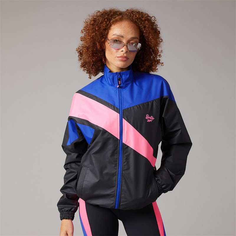Reebok Womens X Barbie Oversized Track Jacket Black