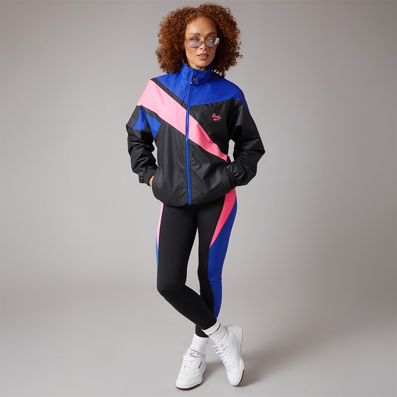 Reebok Womens X Barbie Oversized Track Jacket Black