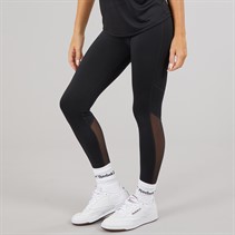 Reebok Womens Workout Ready Basic Mesh Tight Leggings Night Black