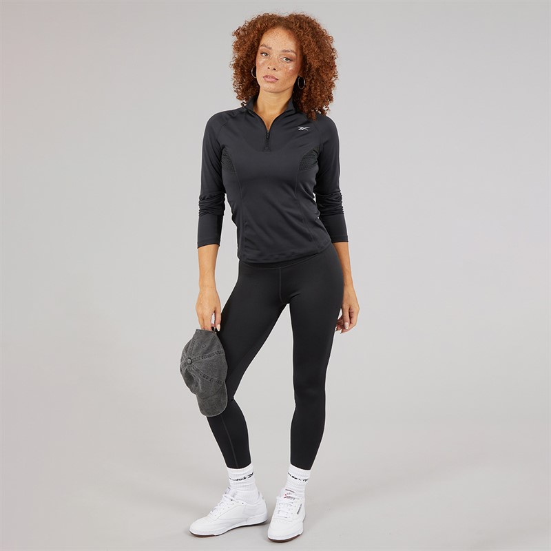 Reebok Womens ID Train High Waist Tight Leggings Night Black