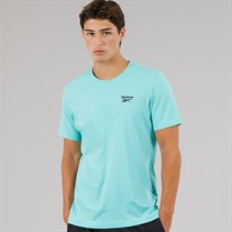 Reebok Mens Reebok Identity Small Logo T-Shirt Ai Aqua