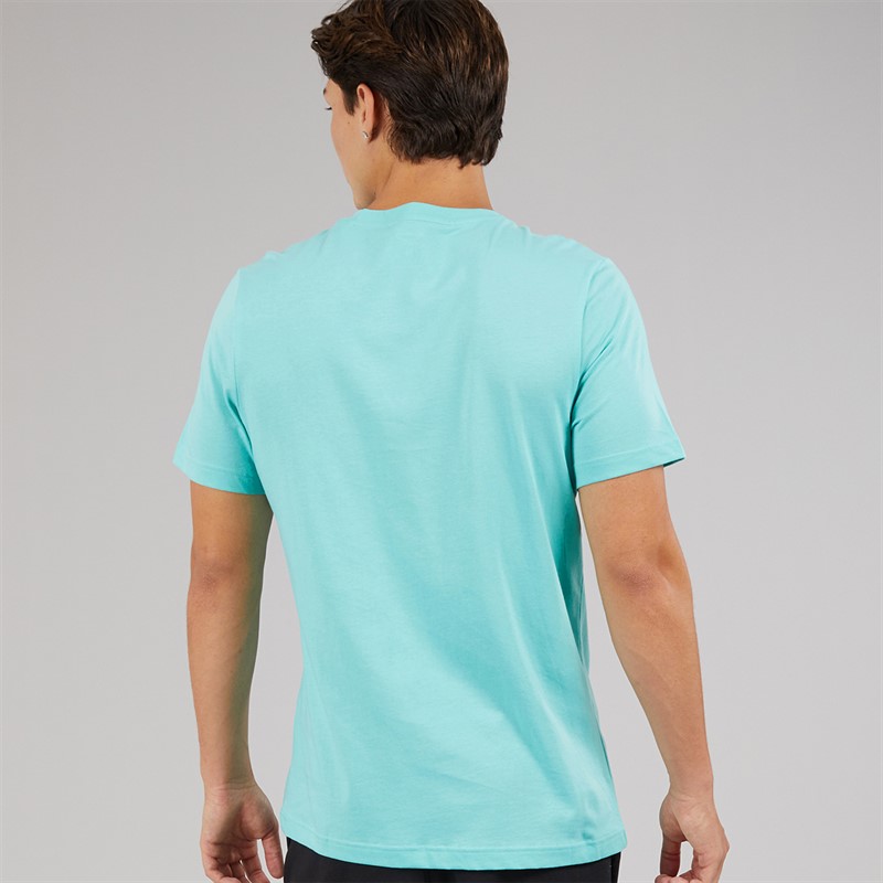 Reebok Mens Reebok Identity Small Logo T-Shirt Ai Aqua