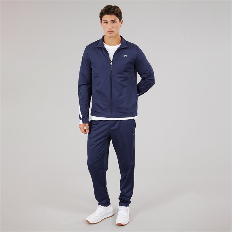 Reebok Mens Reebok Identity Poly Tracksuit Set Vector Navy