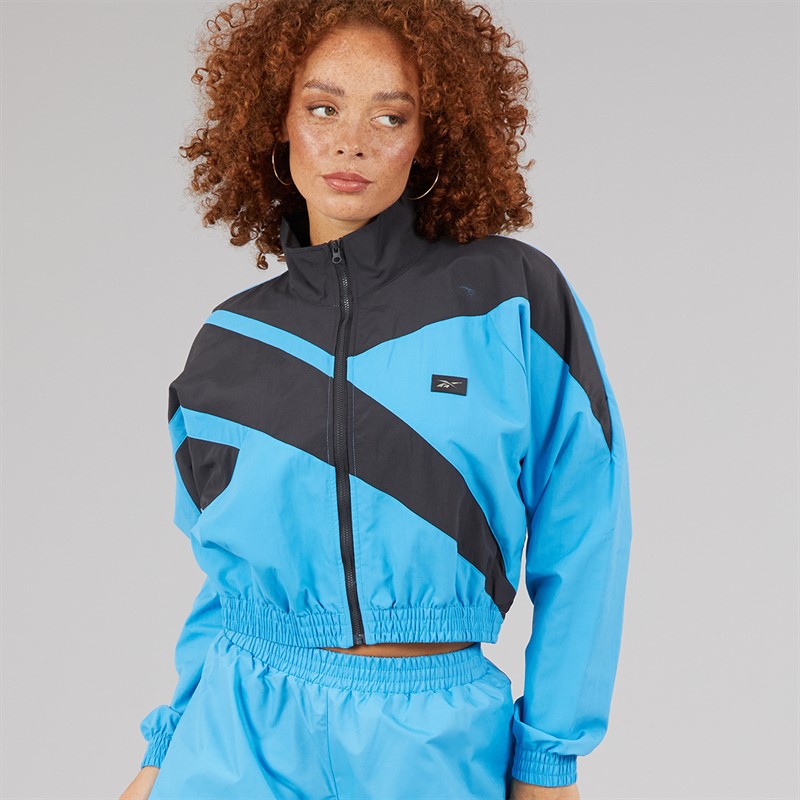 Reebok Womens X Angel Collection Vector Track Jacket Always Blue