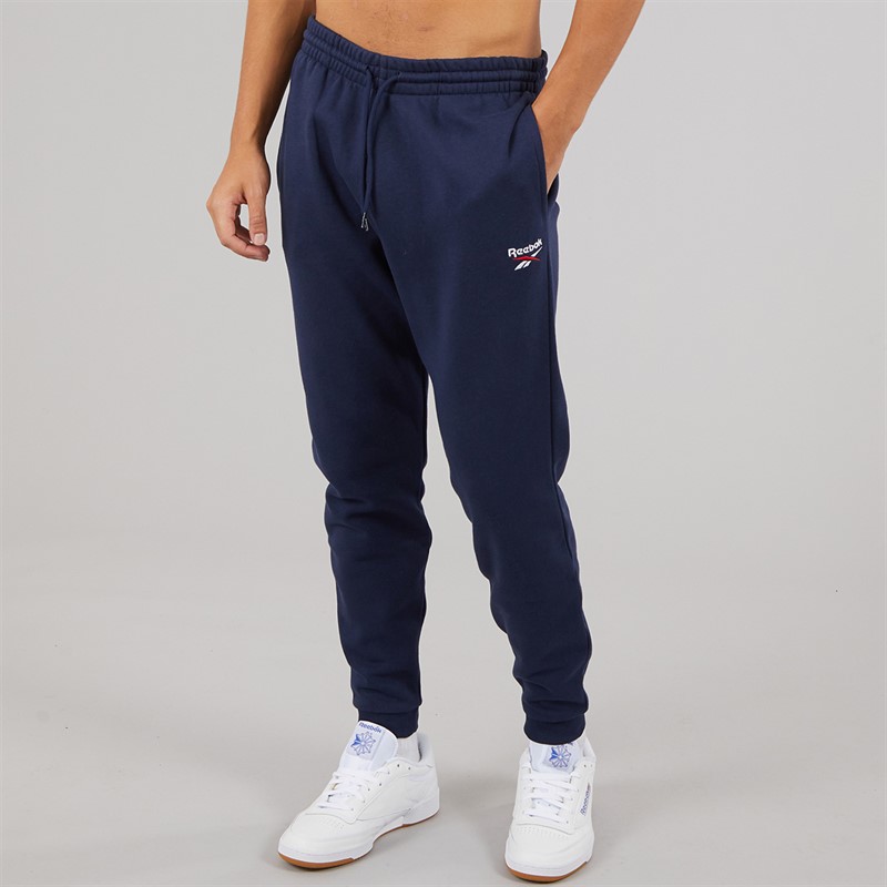Reebok Mens Reebok Identity Small Logo Fleece Joggers Vector Navy/Vector Navy