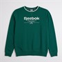 Reebok Junior Boys Revival Crew Sweatshirt Dark Green