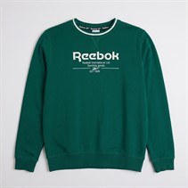 Reebok Junior Boys Revival Crew Sweatshirt Dark Green