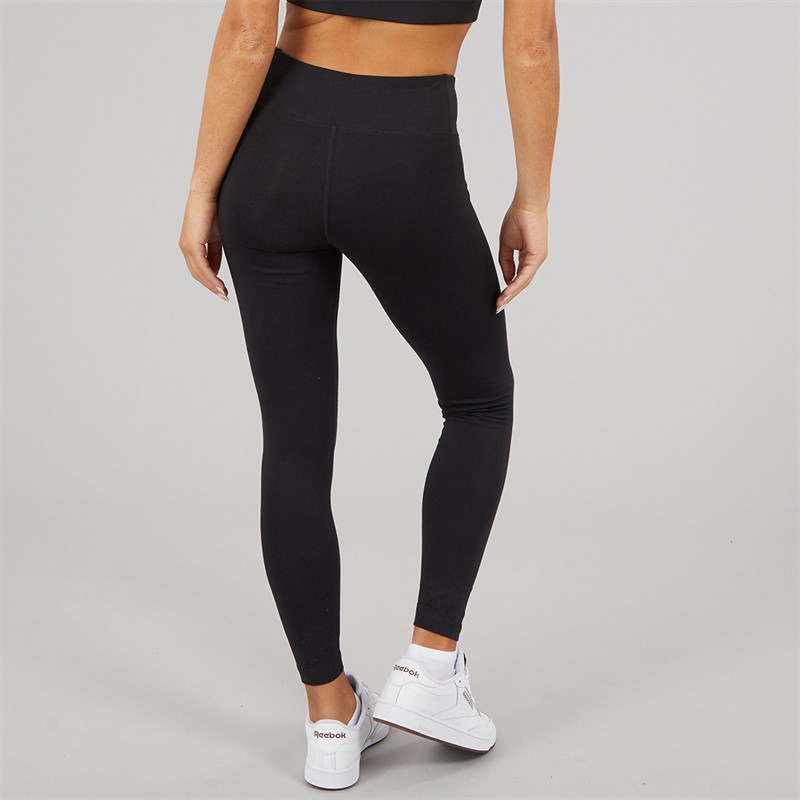 Reebok Womens Reebok Identity Small Logo Cotton Leggings Black