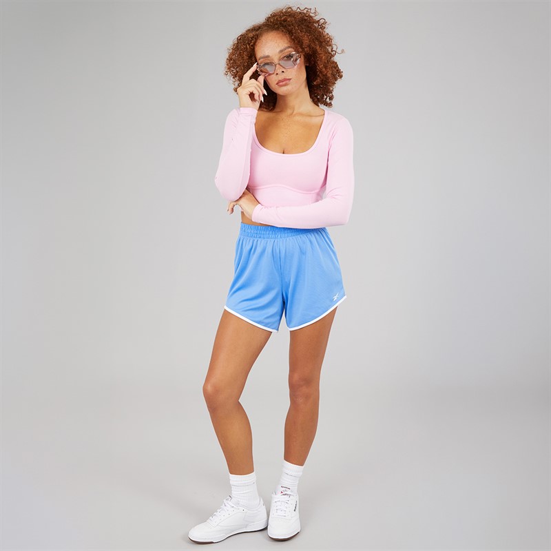 Reebok Womens ID Train Knit Shorts Recovery Blue