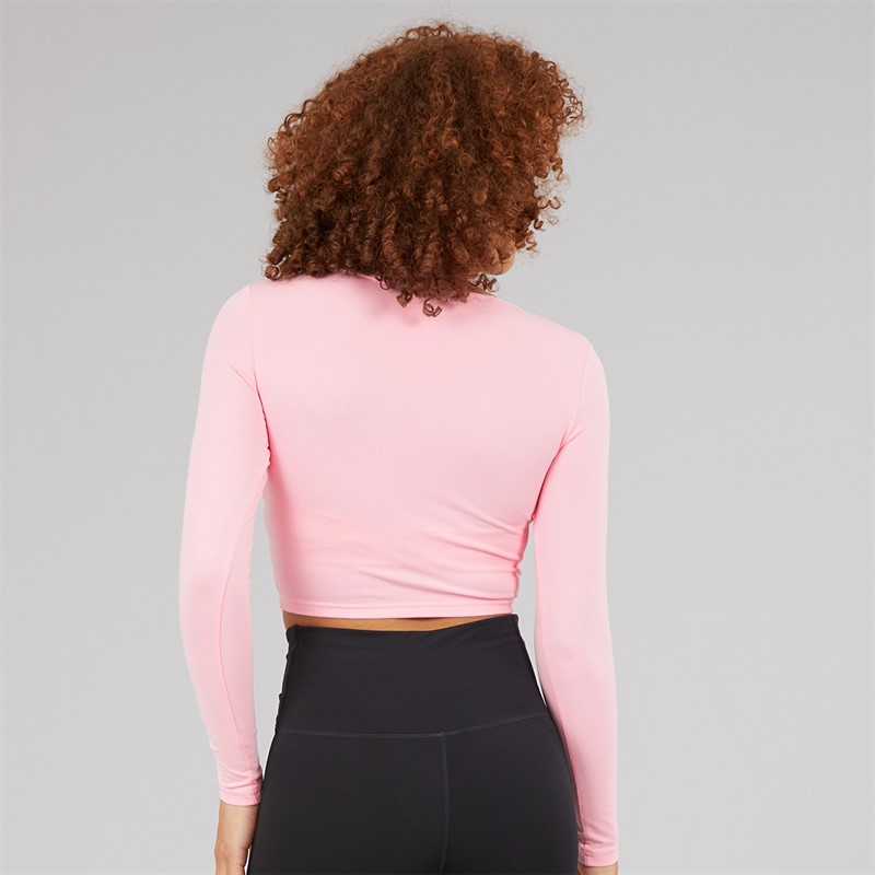 Reebok Womens X Barbie Crop Top Astro Rose