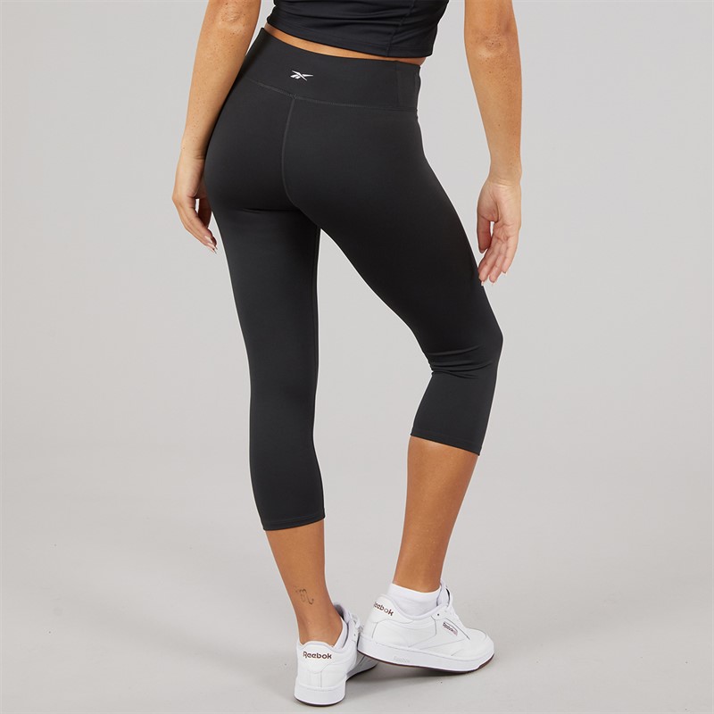 Reebok Womens ID Train Capri Leggings Night Black