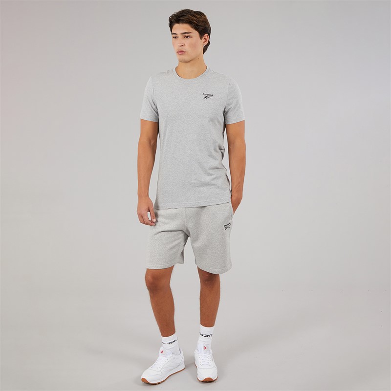 Reebok Mens Reebok Identity Small Logo T-Shirt Medium Grey Heather