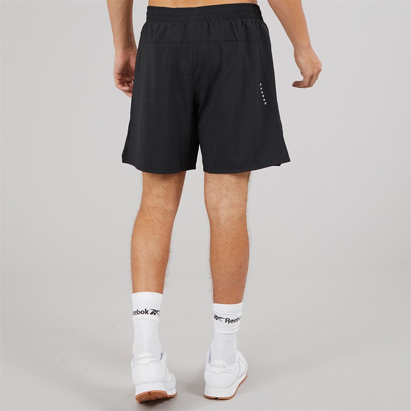 Reebok Mens Running 2-In-1 Shorts Black