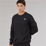 Reebok Mens Reebok Identity Small Logo Sweatshirt Black/White/Vector Red