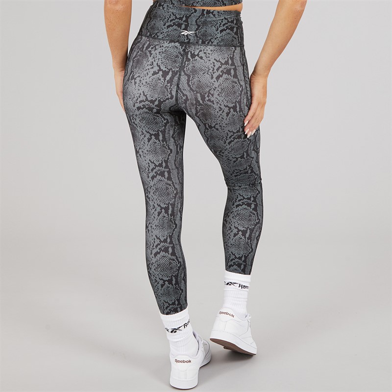 Reebok Womens ID Train AOP High Waist Tight Leggings Black
