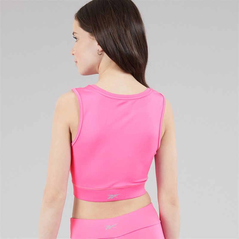 Reebok Girls Printed Crop Top Pink