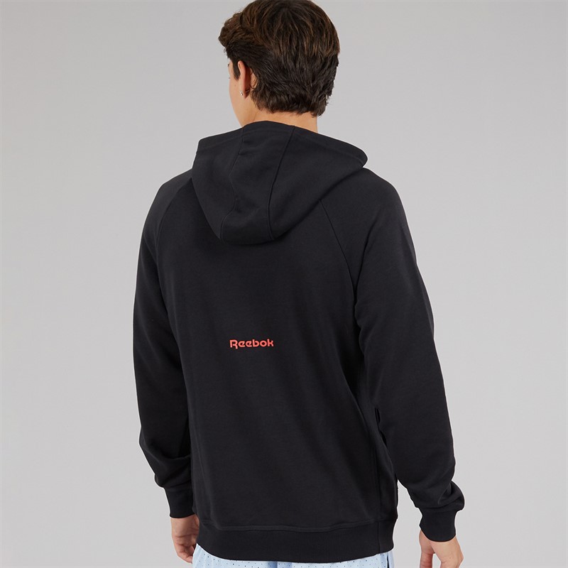 Reebok Mens Reebok Basketball Hoodie Black