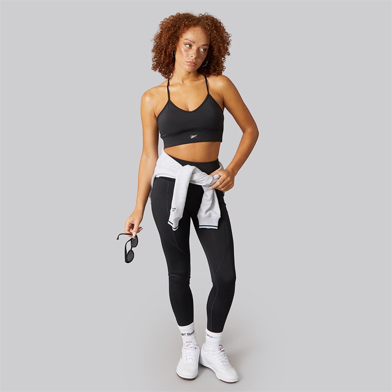 Reebok Womens Workout Ready High Rise Tight Leggings Night Black