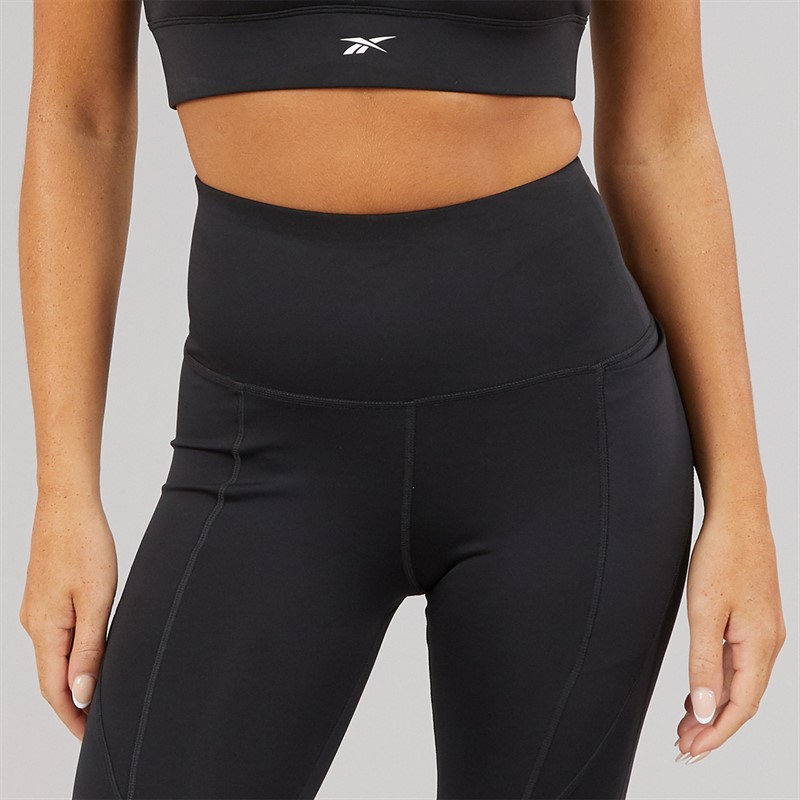 Reebok Womens Workout Ready High Rise Tight Leggings Night Black