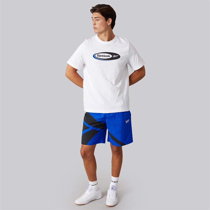 Reebok Mens Classics Vector 7 Inch Woven Shorts Optimum Blue