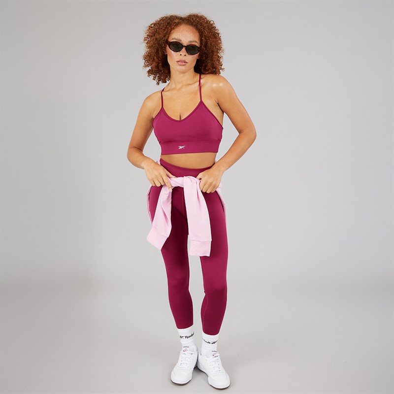 Reebok Womens ID Train High Waist Tight Leggings Very Berry