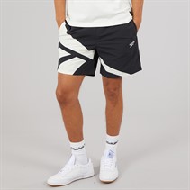 Reebok Mens Classics Vector 7 Inch Woven Shorts Black/Chalk