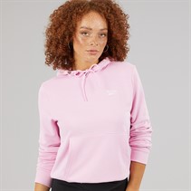 Reebok Womens Reebok Identity Small Logo French Terry Hoodie Astro Rose