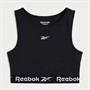 Reebok Junior Girls Performance Blocked Crop Top Black