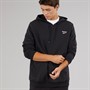 Reebok Mens Reebok Identity Small Logo Hoodie Black/White/Vector Red