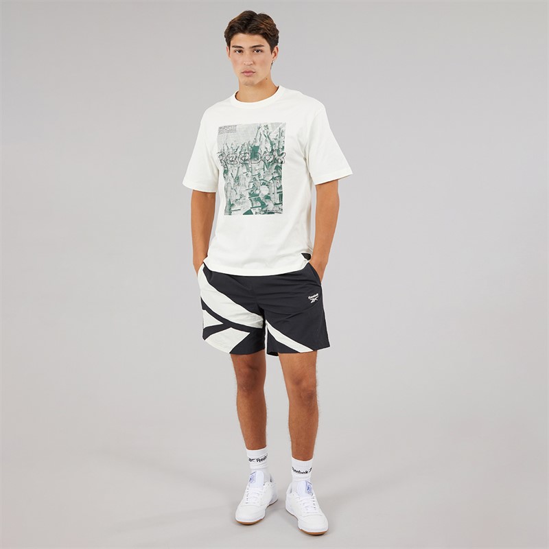 Reebok Mens Classics Team Tradition T-Shirt Chalk