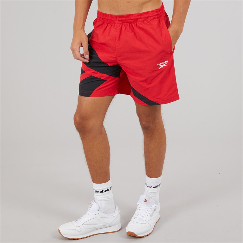Reebok Mens Classics Vector 7 Inch Woven Shorts Vector Red
