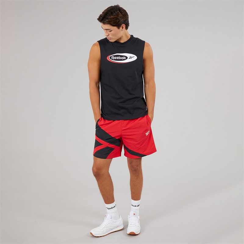 Reebok Mens Classics Vector 7 Inch Woven Shorts Vector Red