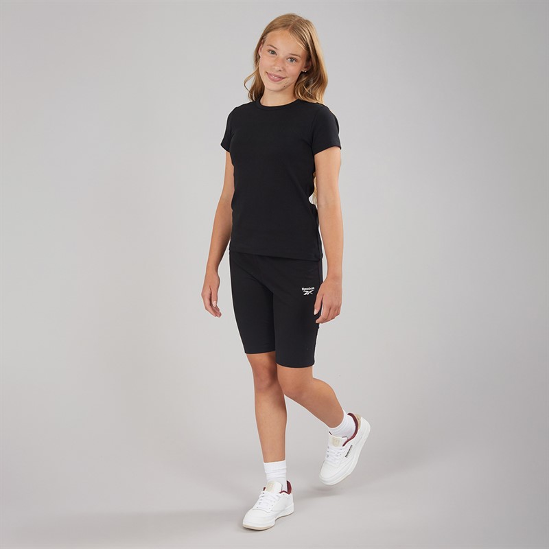 Reebok Girls Cotton Cycle Shorts Black