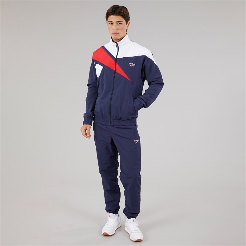 Reebok Mens Classics Vector Woven Track Pants Vector Navy