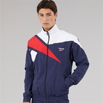 Reebok Mens Classics Vector Woven Track Top Vector Navy
