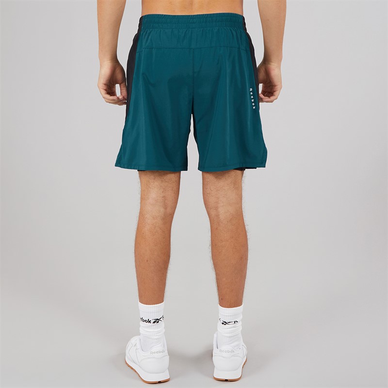 Reebok Mens Running 2-In-1 Shorts Escape Blue