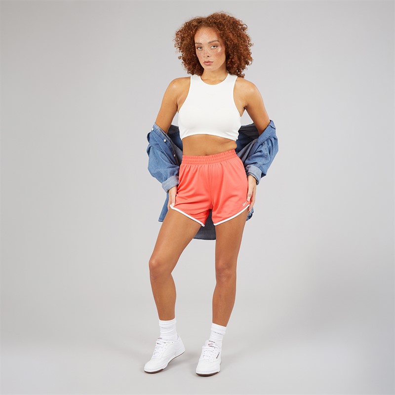 Reebok Womens ID Train Knit Shorts Sunset Coral