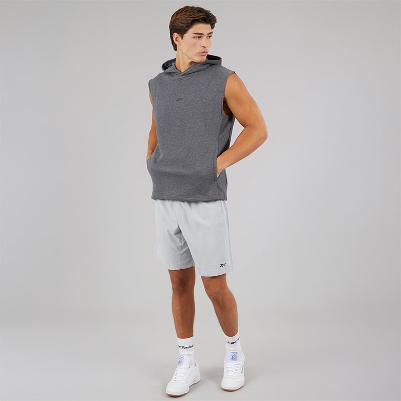 Reebok Mens Workout Ready Woven Shorts Pure Grey 3
