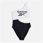 Reebok Womens Freyla Swimsuit Black/White Black/White/Black/White